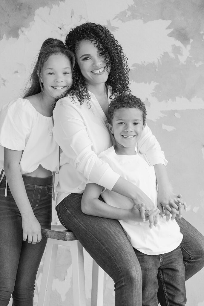Family Portrait Shoot in Studio shot by Kevin Mark Pass, makeup by Storm Pass