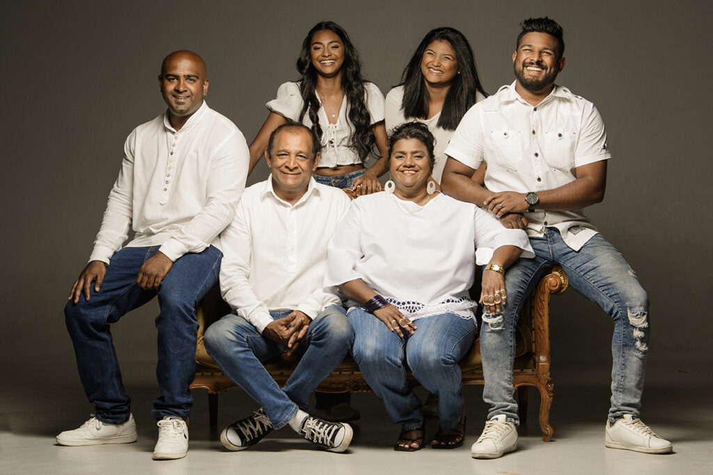 Family Portrait Shoot in Studio shot by Kevin Mark Pass, makeup by Storm Pass