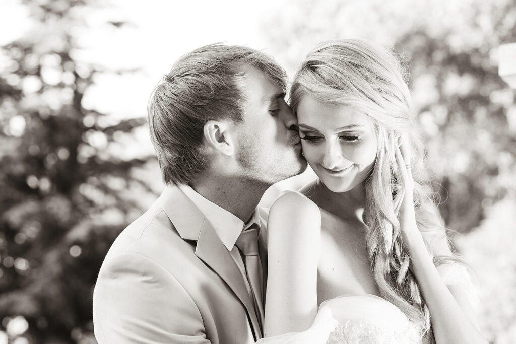 Sepia/ black& white wedding day portraits for bride and groom S&D at Shepstone Gardens, shot by Kevin Mark Pass, bridal makeup by Storm Pass