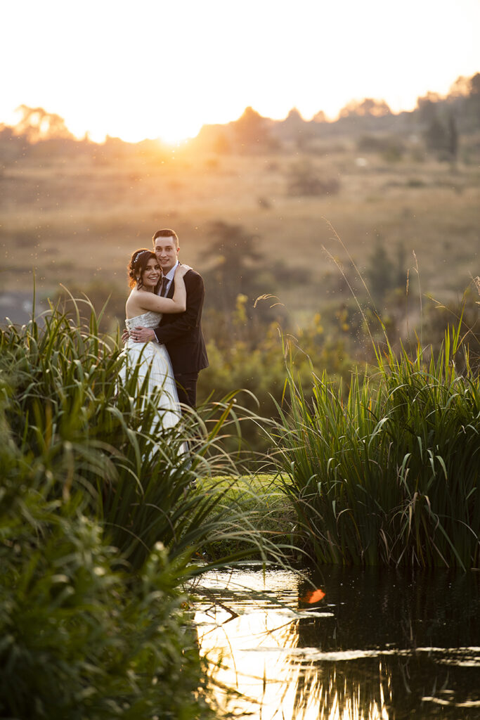 Wedding day portraits for bride and groom D&K at Cradle Valley, shot by Kevin Mark Pass, bridal makeup by Storm Pass