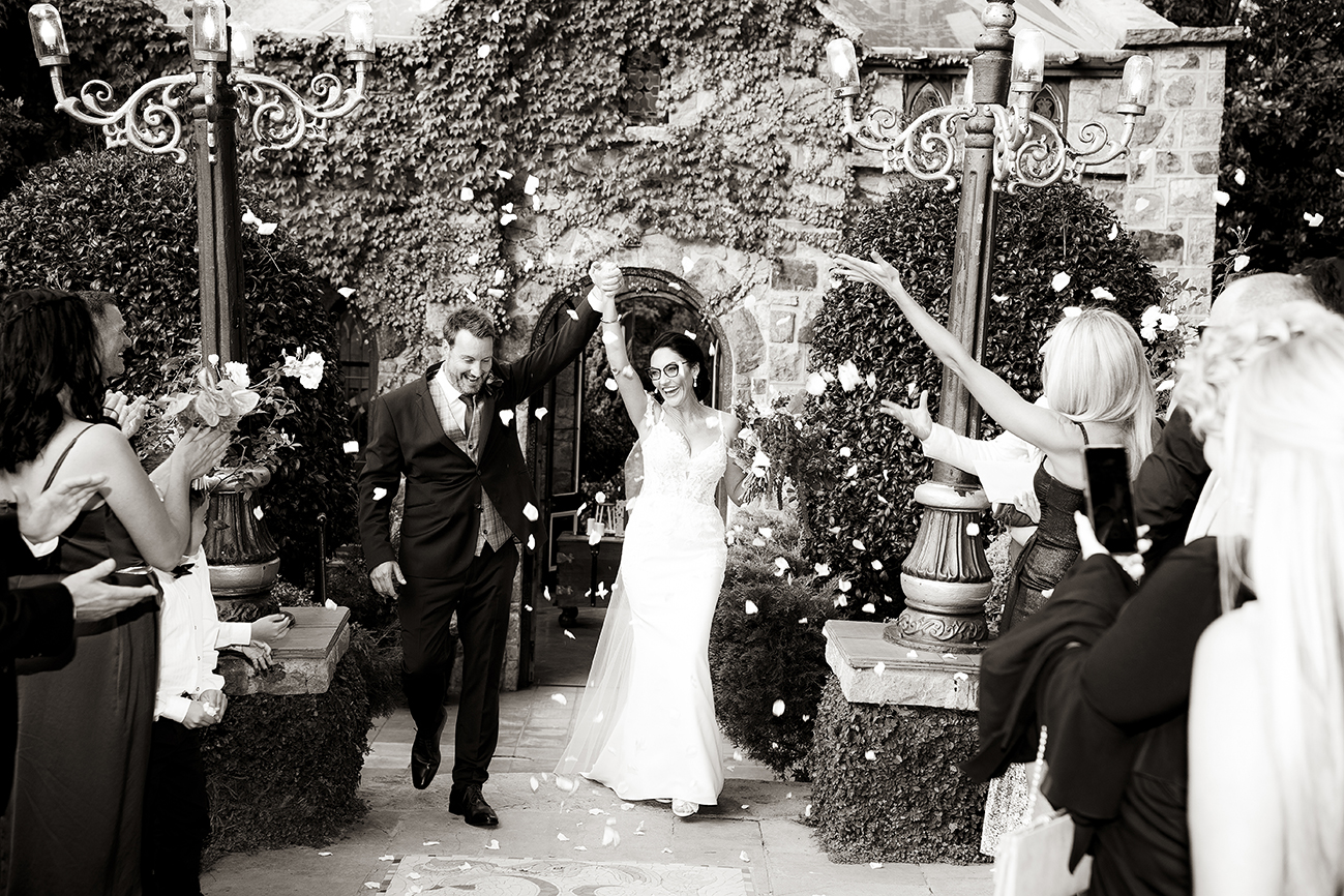 Bespoke bride and groom wedding portraits at Shepstone Garden Venue - shot by Kevin Mark Pass Photography, Bridal makeup by Storm Pass